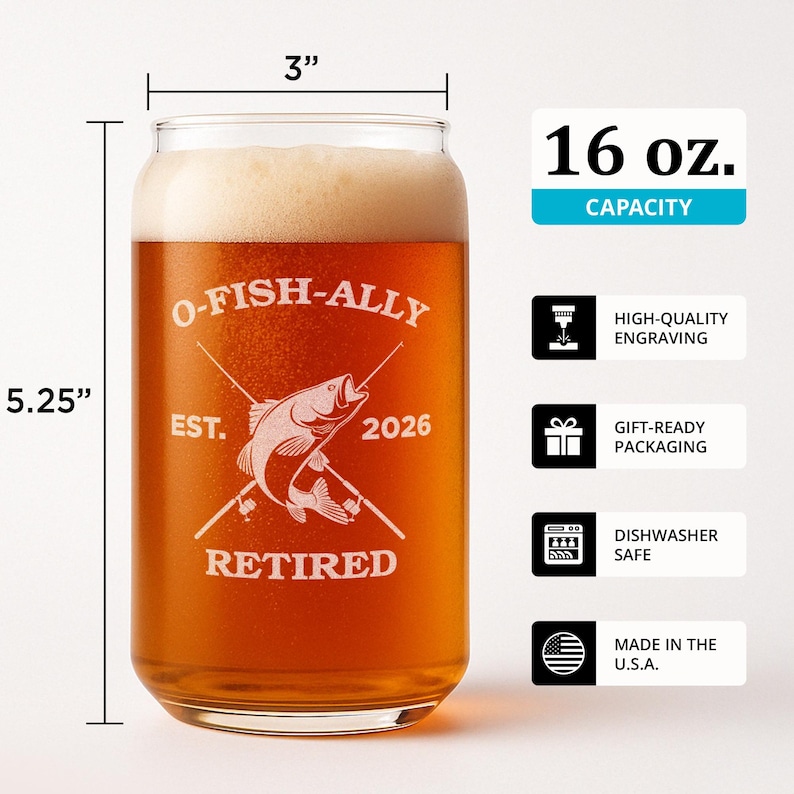 O'Fishally Retired-Retirement Gifts-Retirement Gifts For Men Funny-Retirement Gift For Him-Fishing Retirement-Dad Retirement Gift-Dad Gifts image 2