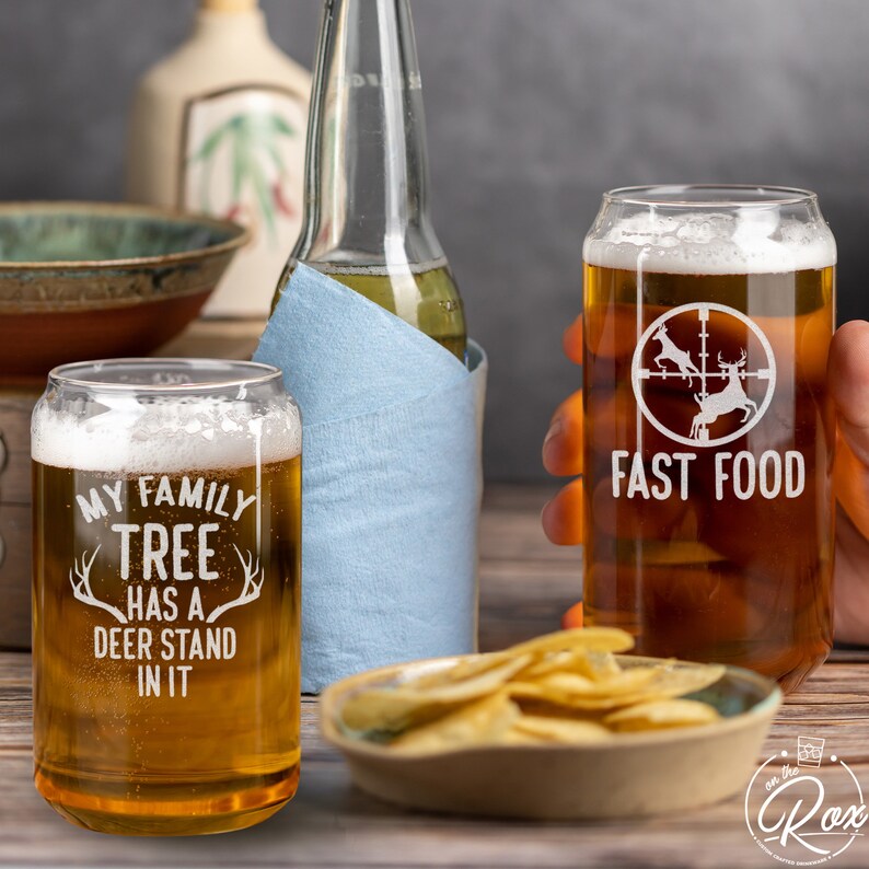 Hunting Gifts for Mendeer Hunting Beer Glassesdeer Hunting Etsy