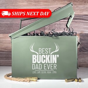 Personalized Ammo Box-Personalized Gift For Dad-Gifts For Dad-Birthday Gift For Dad-Birthday Gift For Him-Dad Birthday Gift-Birthday For Him