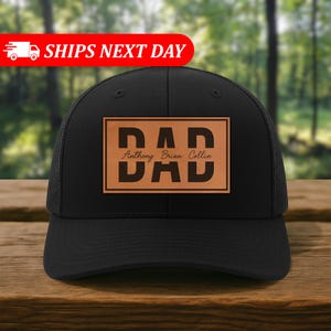 Custom Dad Hat With Kids Names-Personalized Dad Hat-Father&#39;s Day Hats-Dad Gift Cap-Dad Gift From Kids-Dad Birthday Gift-Dad Christmas Gift
