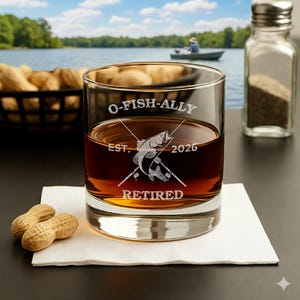 O'Fishally Retired-Retirement Gifts-Retirement Gifts For Men Funny-Retirement Gift For Him-Fishing Retirement-Dad Retirement Gift-Dad Gifts image 2