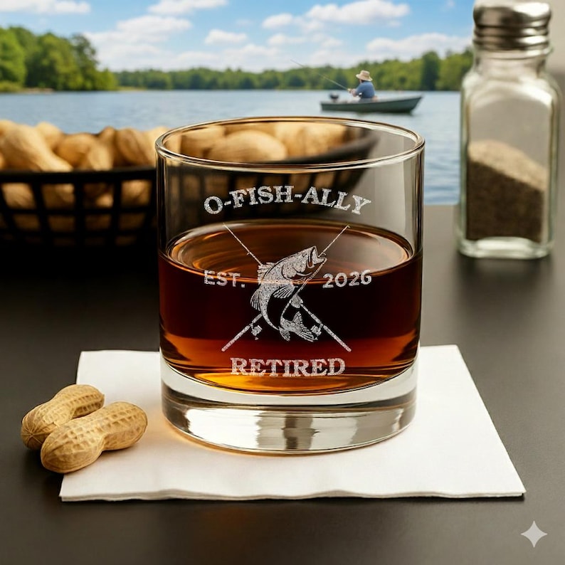 O'Fishally Retired-Retirement Gifts-Retirement Gifts For Men Funny-Retirement Gift For Him-Fishing Retirement-Dad Retirement Gift-Dad Gifts image 2