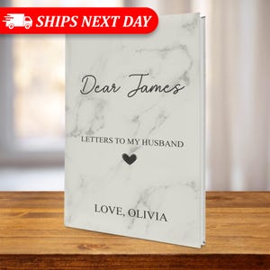 Valentines Gift For Husband-Letters To My Husband-Personalized Gifts For Men-Leather Anniversary Gifts-Love Letter Journal For Him