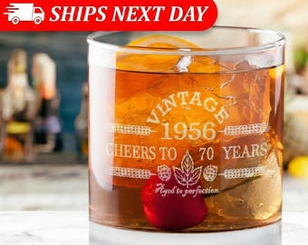 70th Birthday Gifts for Men and Women-1956-Birthday Gift For Him-Birthday Gift Ideas-70th Birthday-Cheers to 70 Years-Birthday Gift