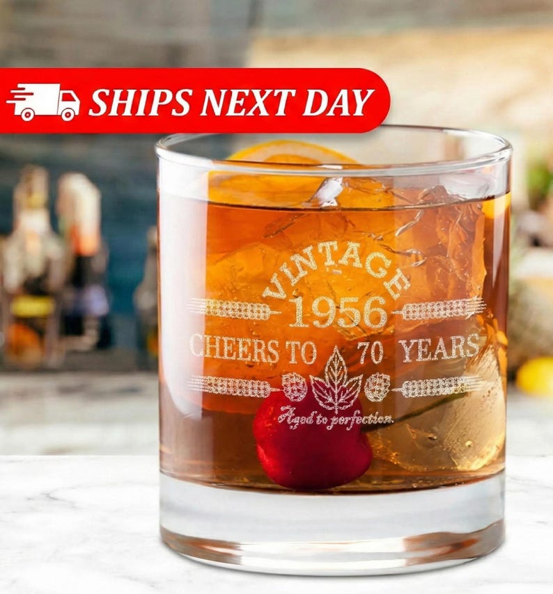 70th Birthday Gifts for Men and Women-1956-Birthday Gift For Him-Birthday Gift Ideas-70th Birthday-Cheers to 70 Years-Birthday Gift image 1