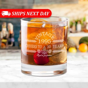 30th Birthday Gifts for Men and Women-1995-Aged To Perfection-Vintage-Birthday Gift Ideas-30th Birthday-Cheers to 30 Years-Birthday Gift