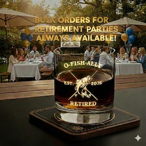 O'Fishally Retired-Retirement Gifts-Retirement Gifts For Men Funny-Retirement Gift For Him-Fishing Retirement-Dad Retirement Gift-Dad Gifts image 4