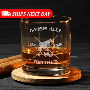 O'Fishally Retired-Retirement Gifts-Retirement Gifts For Men Funny-Retirement Gift For Him-Fishing Retirement-Dad Retirement Gift-Dad Gifts image 1