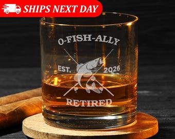 O'Fishally Retired-Retirement Gifts-Retirement Gifts For Men Funny-Retirement Gift For Him-Fishing Retirement-Dad Retirement Gift-Dad Gifts