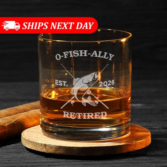 O'Fishally Retired-Retirement Gifts-Retirement Gifts For Men Funny-Retirement Gift For Him-Fishing Retirement-Dad Retirement Gift-Dad Gifts