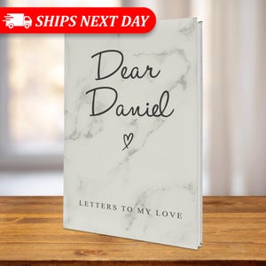 Valentines Gift For Husband-Letters To My Husband-Personalized Gifts For Men-Leather Anniversary Gifts-Love Letter Journal For Him