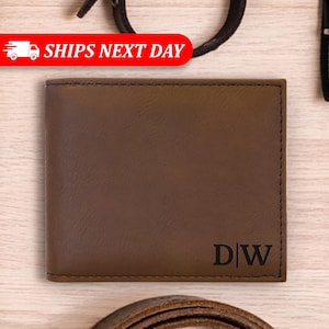 Personalized Gifts Mens Wallet-Minimalist Wallet-Slim Wallet-Monogrammed Wallet-Engraved Wallet-Graduation Gift For Him-Guy Birthday Gift
