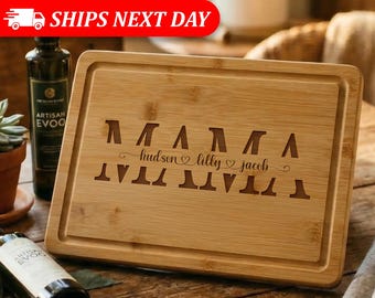 Personalized Grandma Cutting Board-Mother's Day Gift For Her-Grandma Mother's Day Gift-Gift With Grandkids Names-Gifts For Grandma-Nana Gift