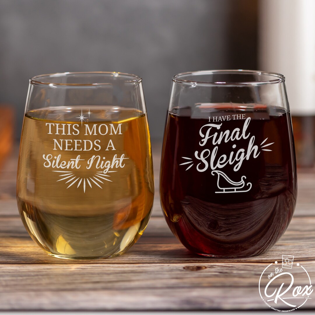 Funny Christmas Wine Glasseschristmas Gifts for Womenfunny Gifts for