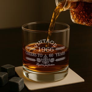 60th Birthday Gifts for Men and Women-1966-60th Birthday Gift For Him-Birthday Gift Ideas-60th Birthday-Cheers to 60 Years-Birthday Gift image 6