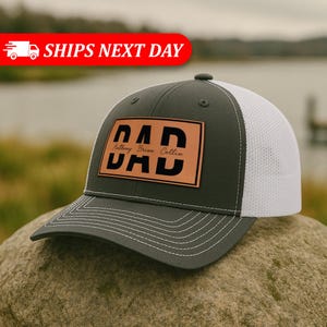 Custom Dad Hat With Kids Names-Personalized Dad Hat-Father&#39;s Day Hats-Dad Gift Cap-Dad Gift From Kids-Dad Birthday Gift-Dad Christmas Gift