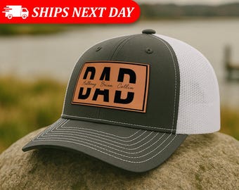 Custom Dad Hat With Kids Names-Personalized Dad Hat-Father's Day Hats-Dad Gift Cap-Dad Gift From Kids-Dad Birthday Gift-Dad Christmas Gift