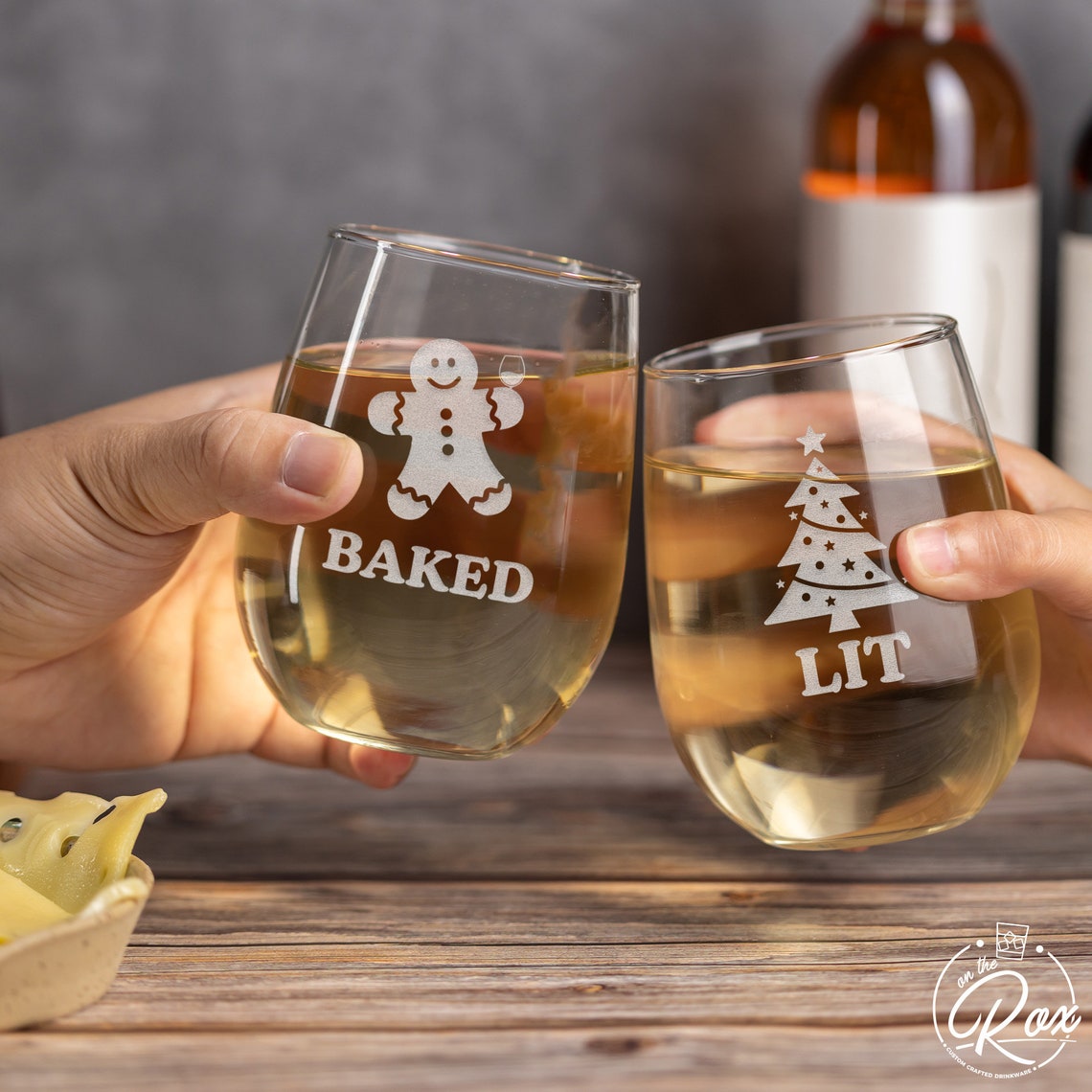 Funny Christmas Wine Glassesfunny Christmas Giftssecret Etsy