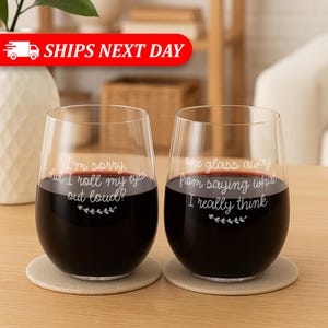 Funny Wine Glasses-Funny Wine Glasses For Women-Funny Wine Gifts For Women-Funny Wine Gift Ideas For Women-Wine Lover Gift Ideas-Wine Gifts