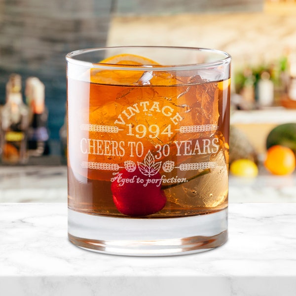 30th Birthday Gifts for Men and Women-1994-Aged To Perfection-Vintage-Birthday Gift Ideas-30th Birthday-Cheers to 30 Years-Birthday Gift