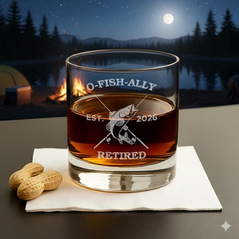 O'Fishally Retired-Retirement Gifts-Retirement Gifts For Men Funny-Retirement Gift For Him-Fishing Retirement-Dad Retirement Gift-Dad Gifts image 6