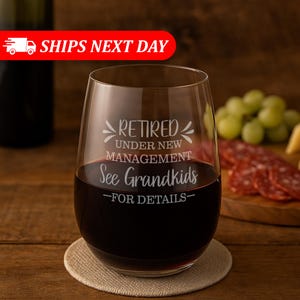 Retired Under New Management See Grandkids For Details-Retirement Gifts For Women-New Retired Grandma-Retirement Gift For Grandma-Retired