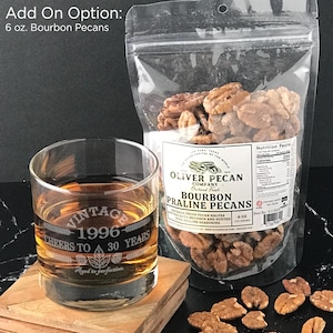30th Birthday Gifts for Men and Women-1996-Aged To Perfection-Vintage-Birthday Gift Ideas-30th Birthday-Cheers to 30 Years-Birthday Gift + 6oz Bourbon Pecans
