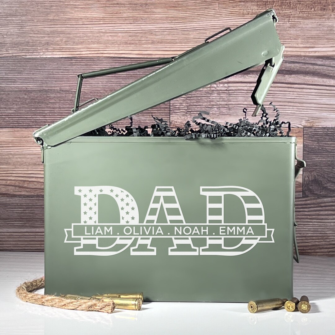 Personalized Ammo Boxfathers Day Giftcustom Ammo Boxgifts for Dad