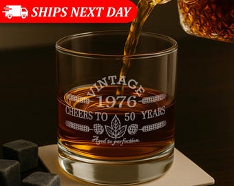 50th Birthday Gifts for Men and Women-1976-Birthday Gift For Him-Birthday Gift Ideas-50th Birthday-Cheers to 50 Years-Birthday Gift