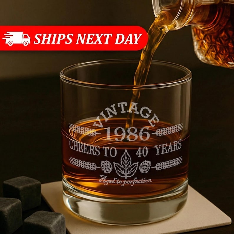 40th Birthday Gifts for Men and Women-1986-40th Birthday Gift For Him-Birthday Gift Ideas-40th Birthday-Cheers to 40 Years-Birthday Gift image 1