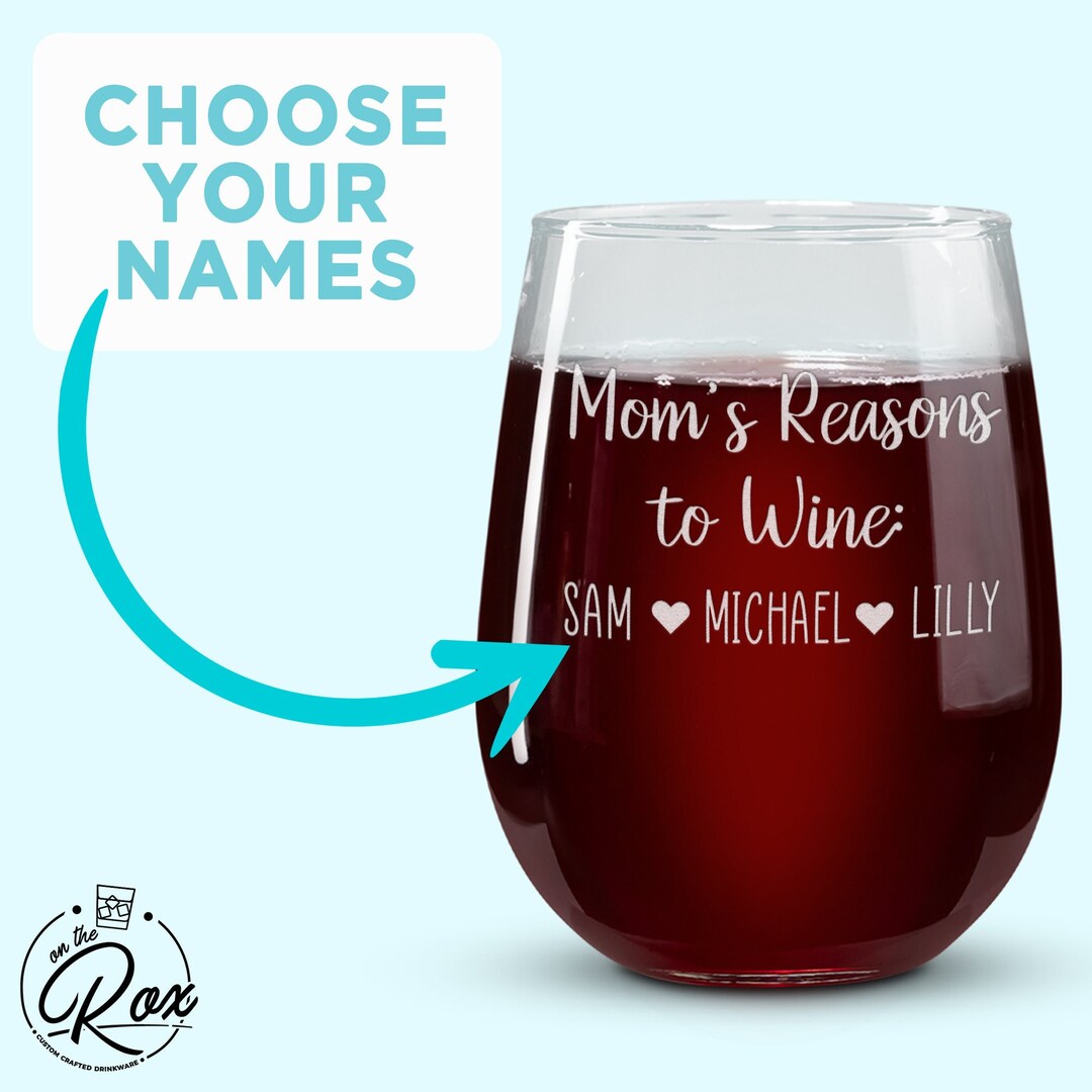 Mom Wine Glass Personalized Mothers Day T Personalized Mom Ts Mothers Day Wine Glass