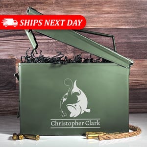 Personalized Gifts For Him-Personalized Hunting Gift-Ammo Box-Custom Ammo Box-Personalized Ammo Box-Hunting Gifts For Him-Hunter Gift