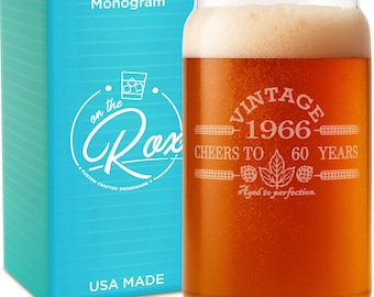 Birthday Beer Gift-60th Birthday Gift For Men and Women-1966-Vintage Cheers To 60 Years-Aged to Perfection-60th Birthday Gift Ideas-60 Gifts