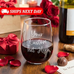 Stemless Wine Glasses - Etsy