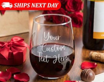CUSTOM LISTING: Stemless Wine Glasses Personalized
