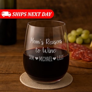 Mom Wine Glass-Personalized Mothers Day Gift-Personalized Mom Gifts-Mothers Day Wine Glass-Personalized Gifts For Her-Gifts For Mom-Mom Gift