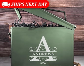 Personalized Ammo Box-Personalized Gift For Dad-Birthday Gift For Dad-Custom Ammo Box-Custom Birthday Gift For Dad-Gifts For Dad-Dad Gift