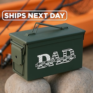 Personalized Ammo Box-Personalized Gift For Dad-Birthday Gift For Dad-Custom Ammo Box-Custom Birthday Gift For Dad-Gifts For Dad-Dad Gift