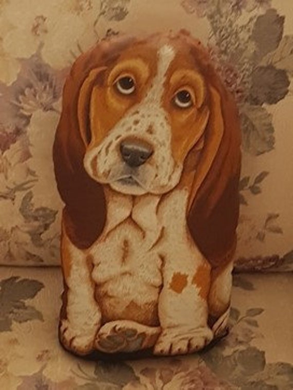 Fabric Dog Panel Vintage Fabric Panel Beagle Cushion Etsy