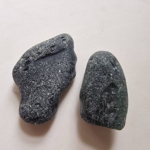 Genuine Welsh very old chunky green sea glass. Ideal collectors pieces/display/crafts/art.
