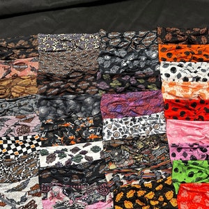 34 Different Motorcycle Women's Stretchy Twisted Knot Turban Wide Headbands, Head Wrap, knit fabric, one size fits most
