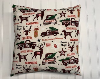 16 x 16 College Covers Oklahoma Sooners Decorative Pillow Includes 2 Decorative Pillows 16 x 16 College Covers Oklahoma Sooners Decorative Pillow Includes 2 Decorative Pillows