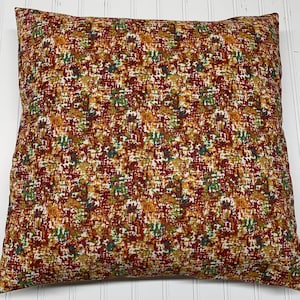 NEW Cotton LINEN Allover Texture Orange Fall Colors/  16" x 16"/18" x 18"/20" x 20"  Pillow Cover/Accent Pillow/Fall