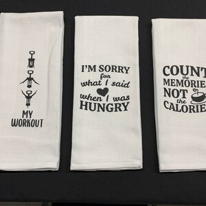 Funny Towels, Kitchen Towel, Linen Towel, Funny Kitchen Towel, Dish Towel, Tea Towel, Hostess Gift,