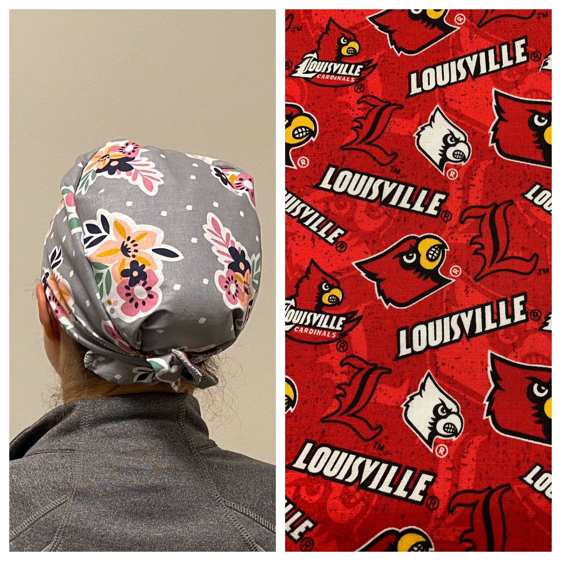 University of Louisville Cardinals Embroidered Men's Scrub 