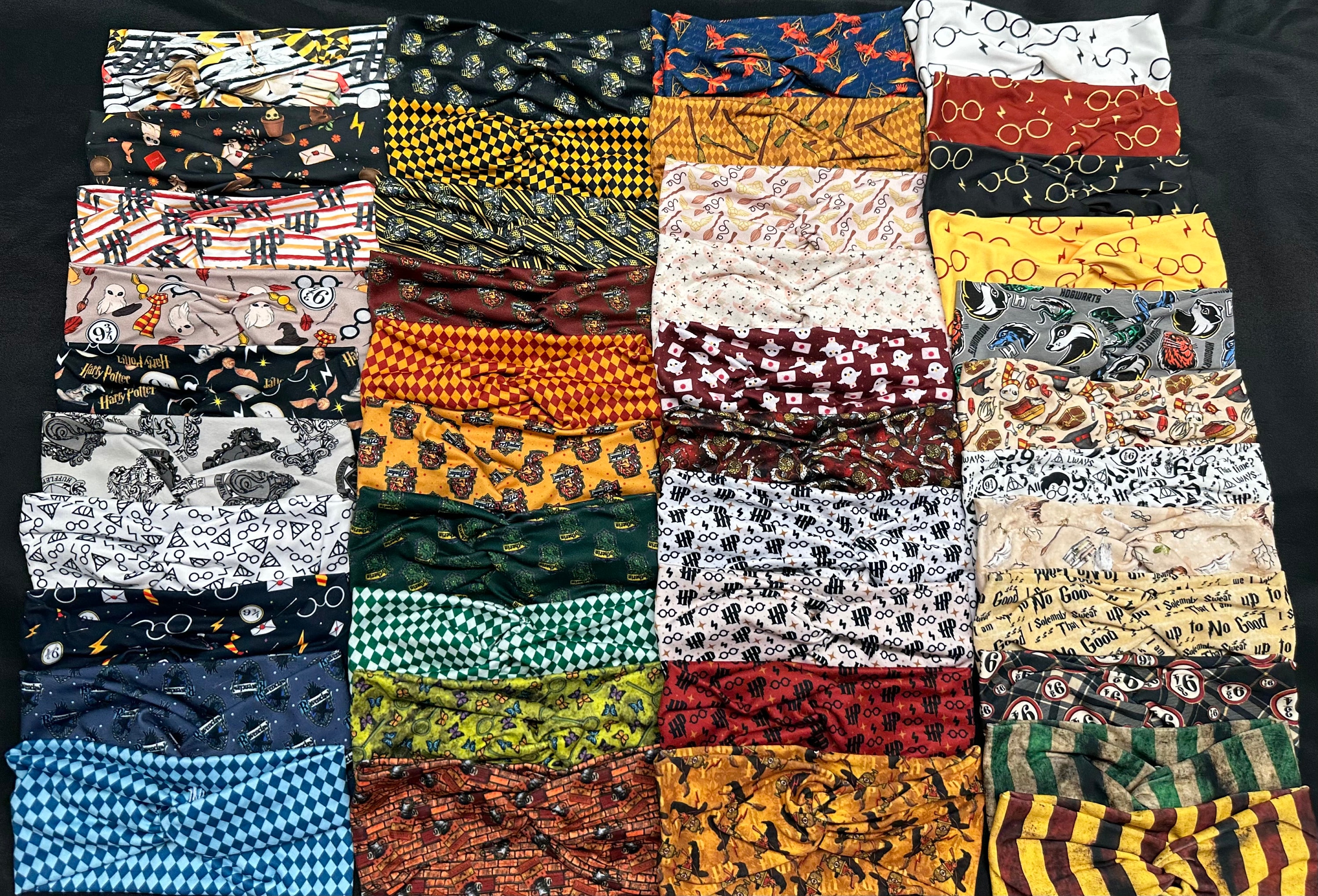 42 Different Harry Potter Women's Stretchy Twisted Knot Turban Headband, Head Wrap, knit fabric, One Size Fits Most & Teen Girls
