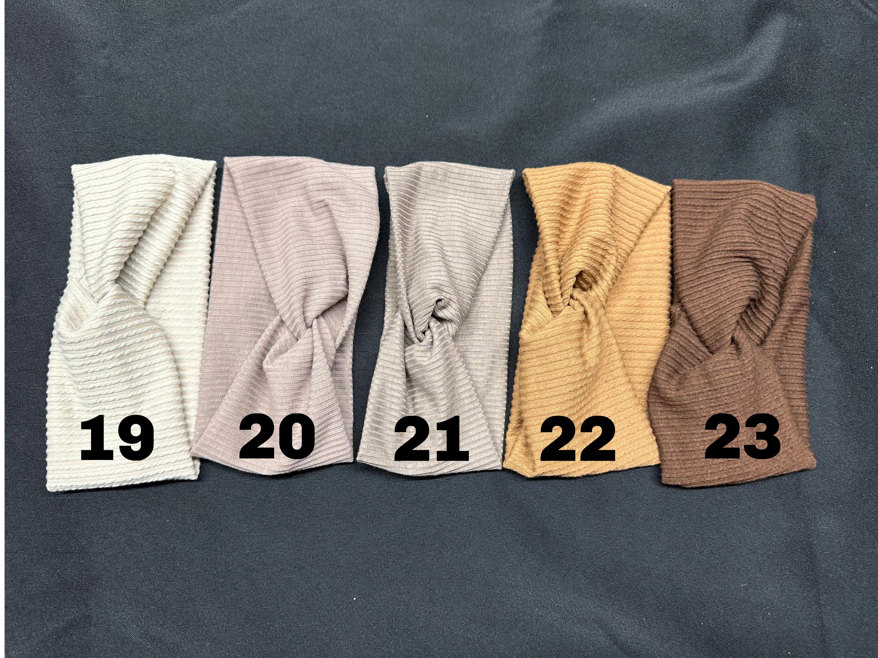 23 Different Rib Knit Solid Women's Stretchy Twisted Knot Turban ...