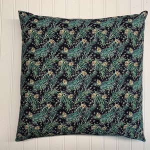 Pine and  Pine Cones/  16&quot; x 16&quot;/18&quot; x 18&quot;/ Flannel Pillow Cover/Accent Pillow/Christmas Pillow/Winter Pillow