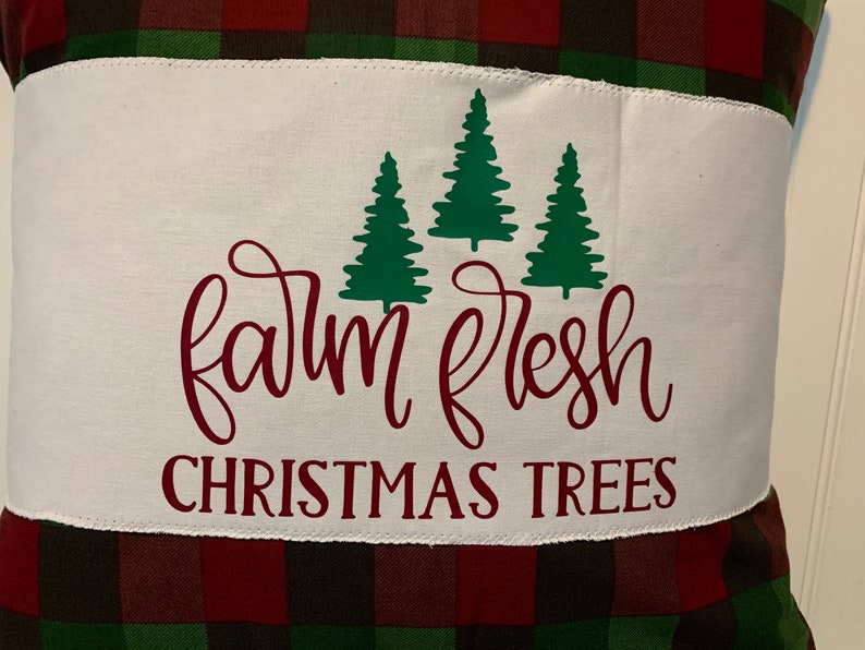 FARM FRESH Christmas Trees Pillow Wrap/pillow/holiday Pillows/ Etsy