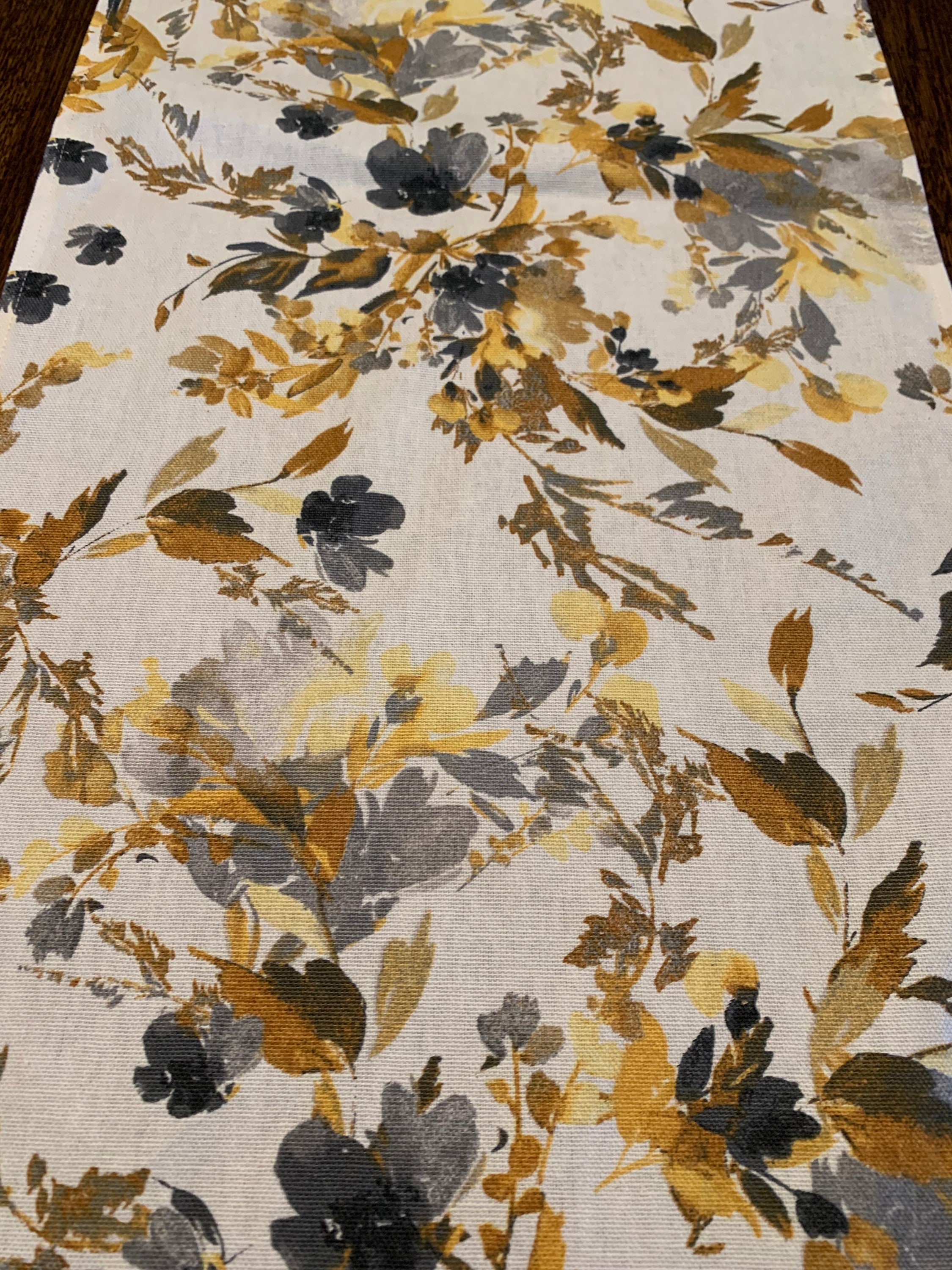 NEW Color Me Fall Floral Yellows Golds Grays Canvas Linen - Etsy